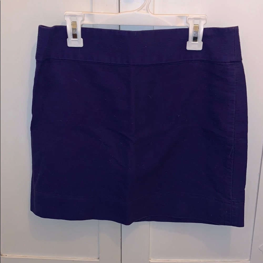 purple J. Crew skirt